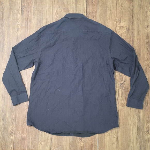 Kenneth Cole New York Non Iron Slim Fit Collar Dress Shirt - Mens Size 17 32/33 - Picture 10 of 10